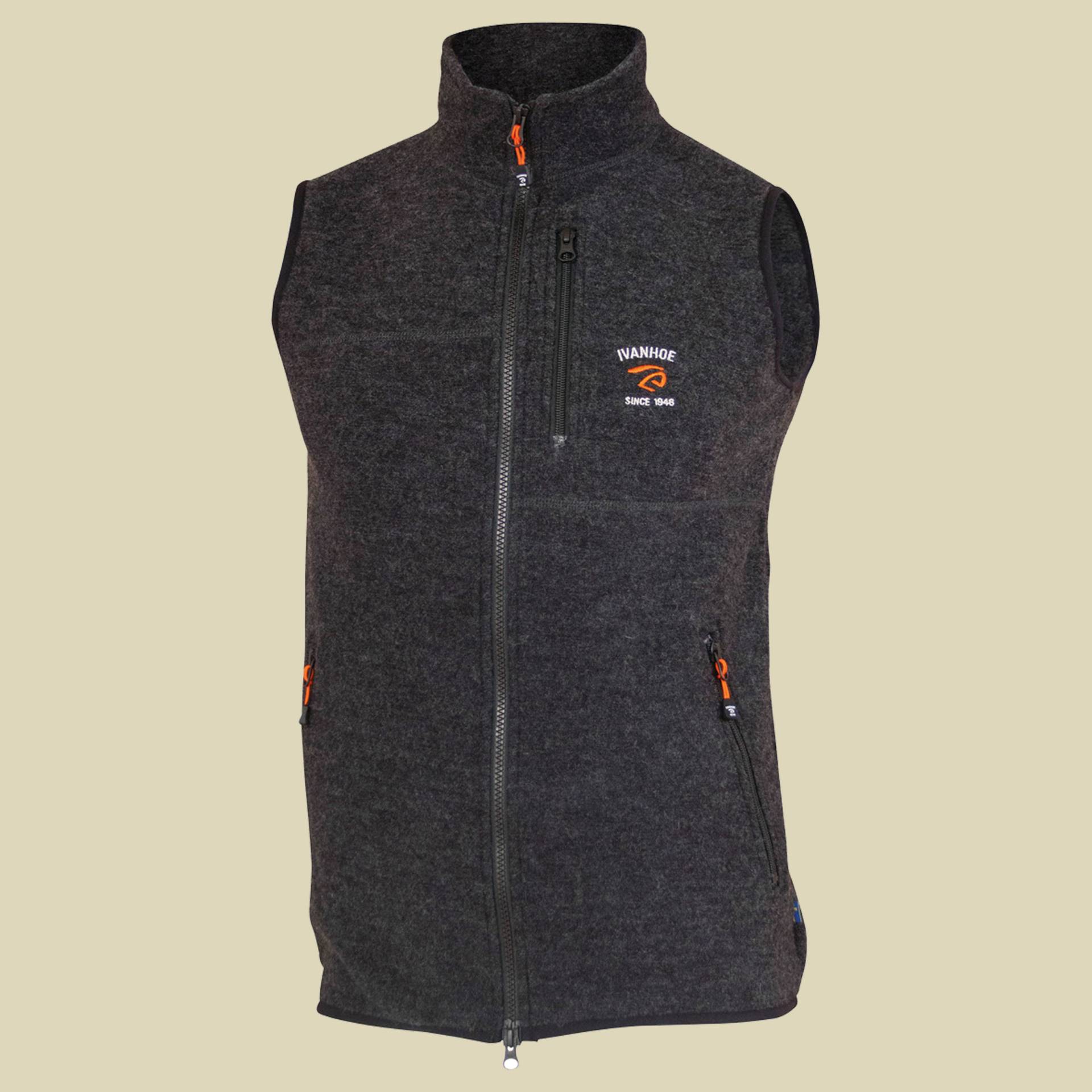 ZANE Vest Men Größe XXL Farbe graphite marl von Ivanhoe