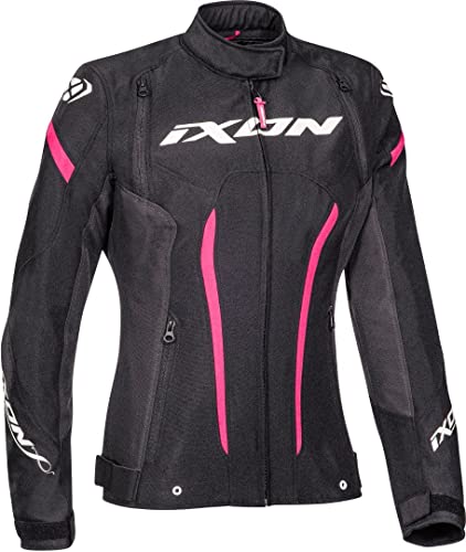 Ixon Striker Damen Motorrad Textiljacke (Black/Fuxia,M) von IXON