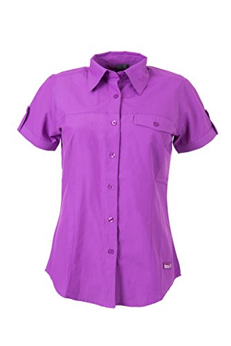 IZAS Damen Shirt Short Sleeve OVEK, Purple, XS, IWSSS00590PPXS von IZAS