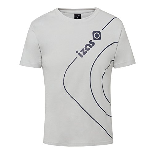 IZAS Herren T-Shirt Cotton Bell, Silver/Bluemoon, L, IMSTS00980SV/BML von IZAS