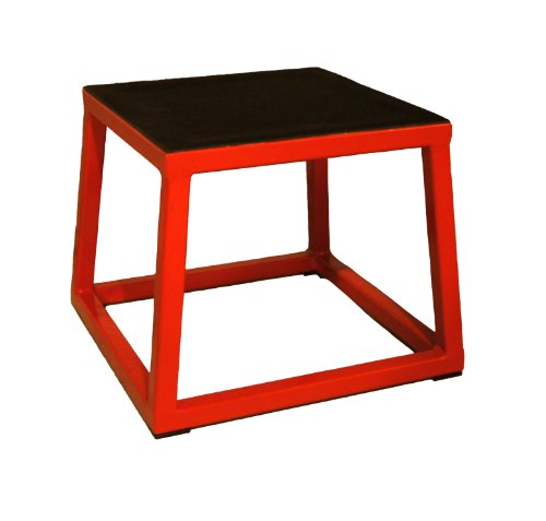 J-FIT Plyometrische Box für Training & Crossfit – erhältlich in 15,2 cm, 30,5 cm, 45,7 cm, 61 cm, 76,2 cm Box-Set und verstellbar, Höhe: 30,5 cm, Rot/Schwarz, 12" Height von J-FIT