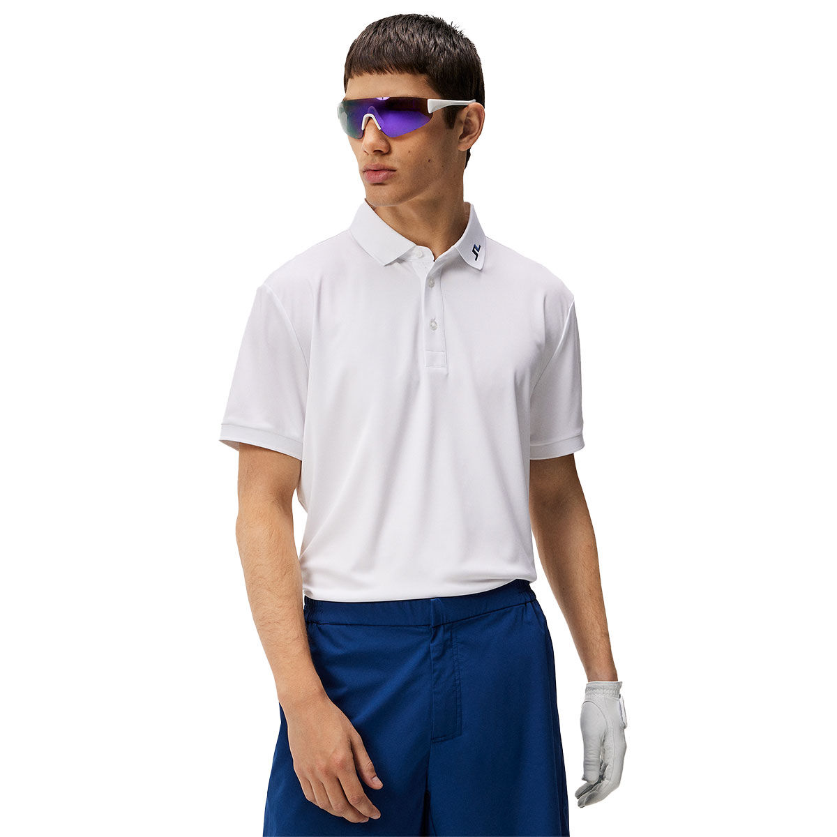 J.Lindeberg Men's KV Print Golf Polo Shirt, Mens, Dazzle wave estate, Small | American Golf von J Lindeberg
