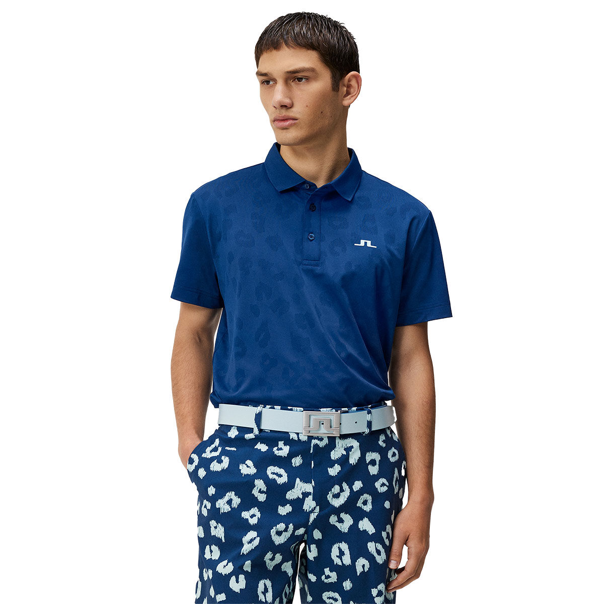 J.Lindeberg Men's Kim Golf Polo Shirt, Mens, Estate blue, Medium | American Golf von J Lindeberg