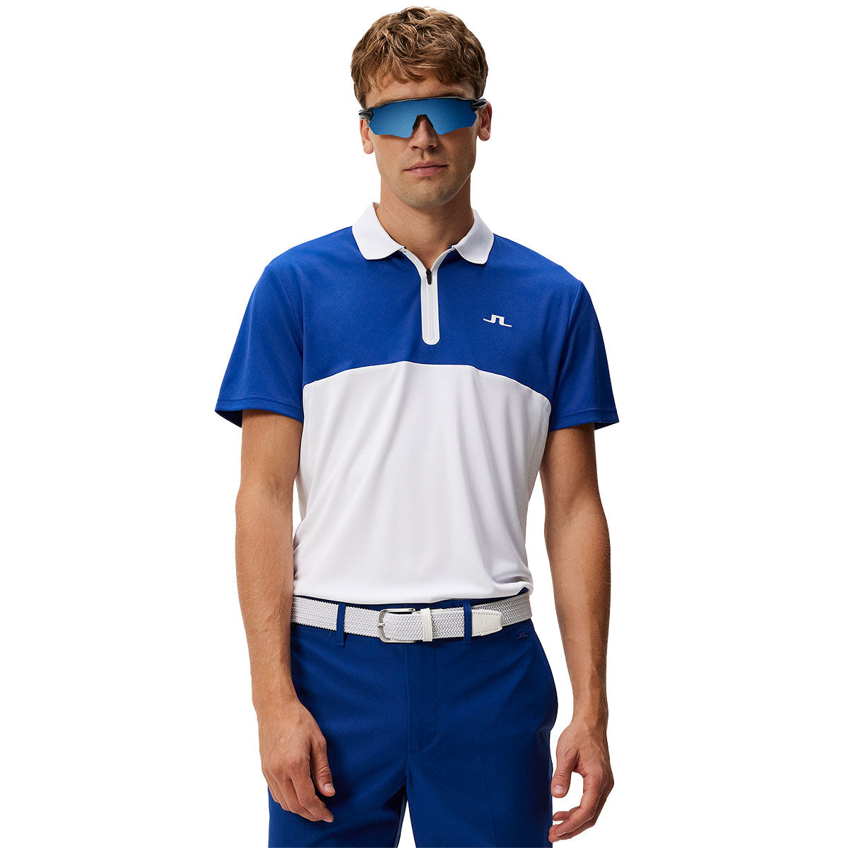 J.Lindeberg Men's Kohen Golf Polo Shirt, Mens, Sodalite blue, Small | American Golf von J Lindeberg