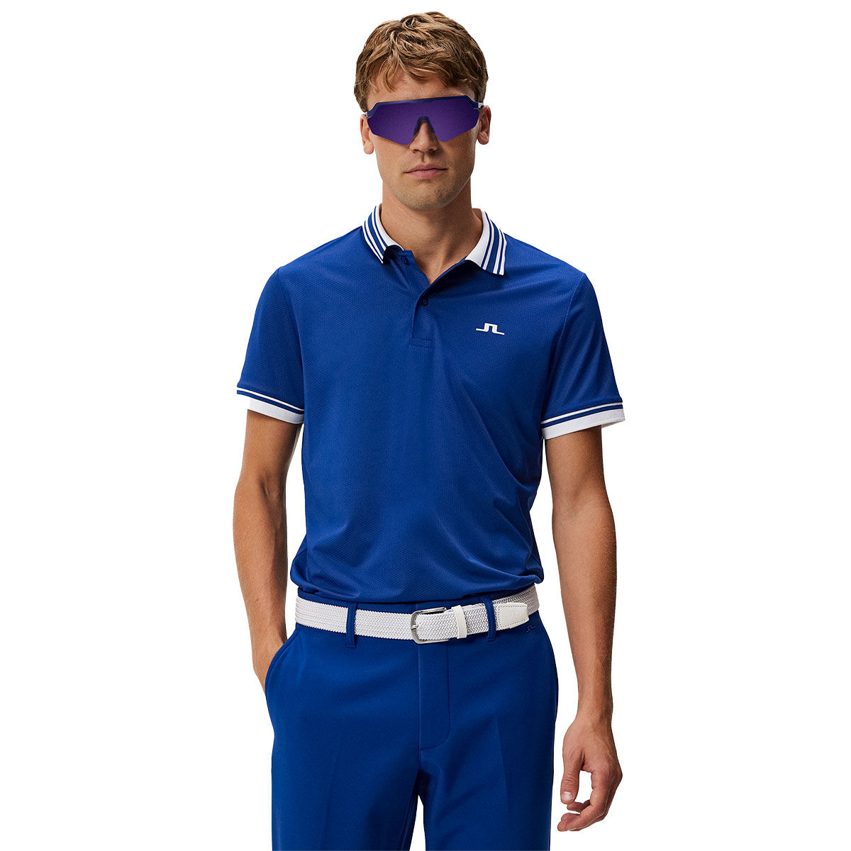 J.Lindeberg Men's Reeve Golf Polo Shirt, Mens, Sodalite blue, Small | American Golf von J Lindeberg