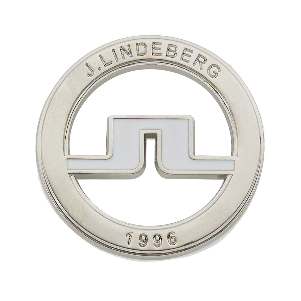 J.Lindeberg Metallic Golf Ball Marker, Mens, White | American Golf von J Lindeberg