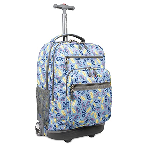 J World New York, Sundance Laptop-Rucksack, RBS-19 SKY LEAVES, Blau, RBS-19 SKY LEAVES von J World New York