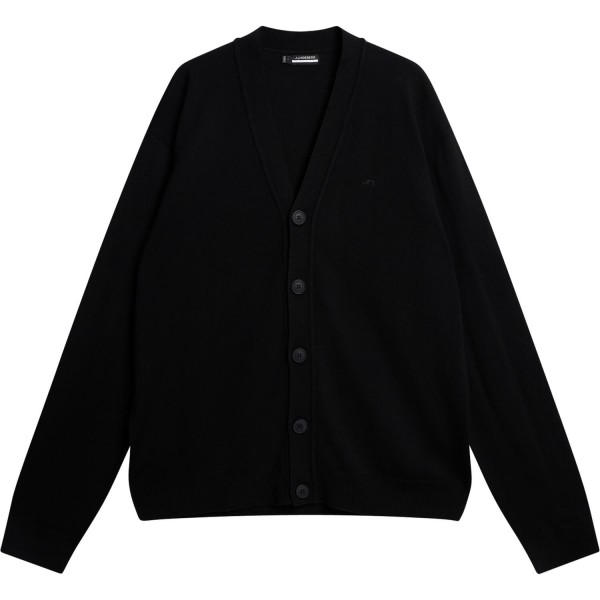 J. LINDEBERG Jacke Lucas Knitted Cardigan schwarz von J. LINDEBERG