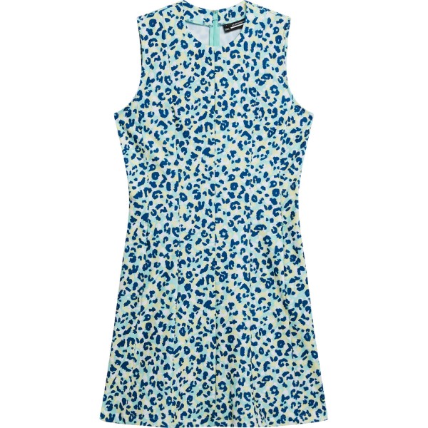 J. LINDEBERG Kleid Jasmin Print ärmellos blaugelbweiß von J. LINDEBERG