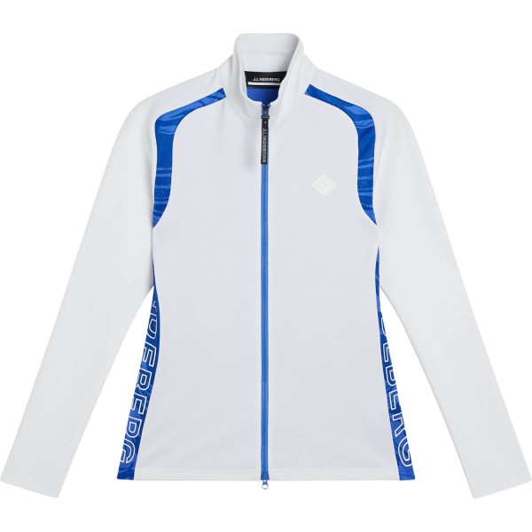 J. LINDEBERG Layer Solar Full-Zip weißblau von J. LINDEBERG