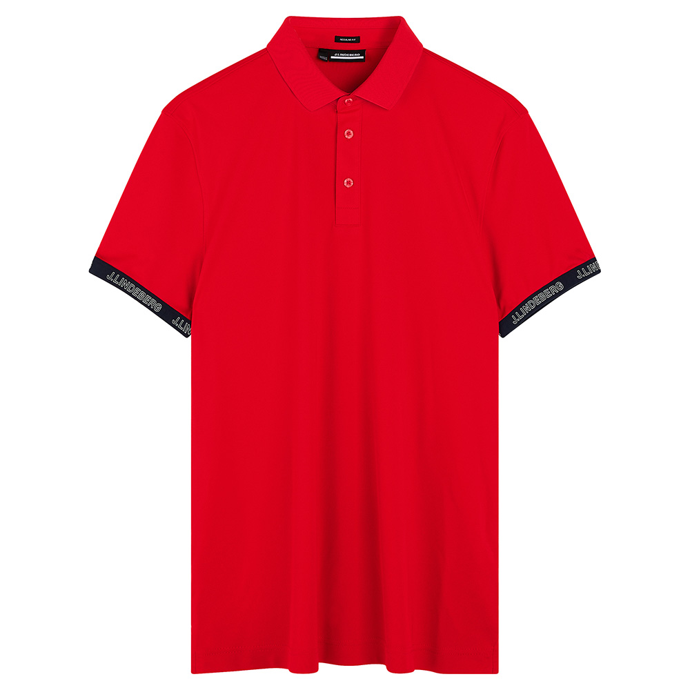 'J.Lindeberg Golf Guy Herren Polo reg Fit rot' von J.LINDEBERG