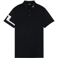 J.Lindeberg Heath Regular Fit Halbarm Polo schwarz von J.LINDEBERG