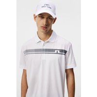 J.Lindeberg Klas Regular Fit Golf Halbarm Polo weiß von J.LINDEBERG