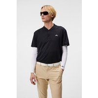 J.Lindeberg Wince Reg Fit Halbarm Polo schwarz von J.LINDEBERG