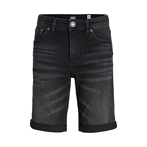 Jack & Jones Unisex Kinder Jjirick Jjoriginal Mf 2350 Jnr Sn Shorts, Black Denim, 158 EU von JACK & JONES