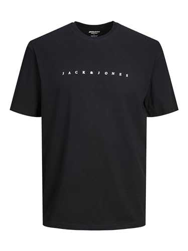 JACK & JONES Basic T-Shirt Logo Print Kurzarm Shirt Rundhals Shortsleeve Plus Size Übergröße JJESTAR von JACK & JONES