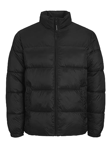 JACK & JONES Softshell Jacke Plus Size mit Kapuze Biker Bomber Übergangs Blouson Übergröße JJEBASIC, Farben:Schwarz,Größe Jacke:4XL von JACK & JONES