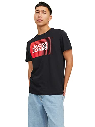 Jack & Jones Herren Jjecorp Logo Tee Play O-Neck Noos T-Shirt, Schwarz, XL EU von JACK & JONES