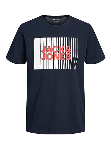 Jack & Jones Jungen Jjecorp Logo Tee Play O-Neck Noos Jnr T-Shirt, Navy Blazer, 128 EU von JACK & JONES