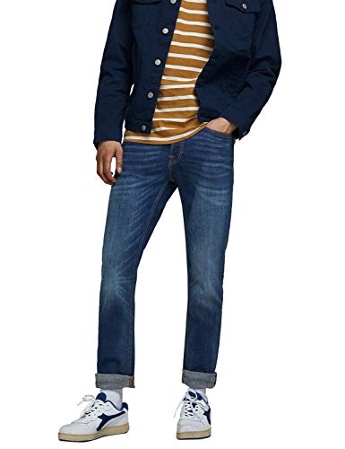JACK & JONES Male Slim Fit Jeans mit geradem Bein JJITIM JJORIGINAL AM 782 50SPS Slim Fit Jeans mit geradem Bein von JACK & JONES