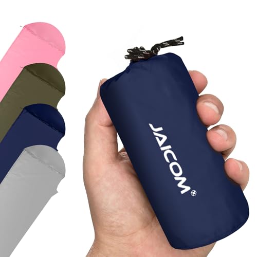 JAICOM Hüttenschlafsack Ultraleicht, Neuer Nylon Schlafsack Liner (nur 150g) - Kleines Packmaß & besonders weich Reiseschlafsack, I Ideal für Backpacking, Hostels, Hütten Camping von JAICOM