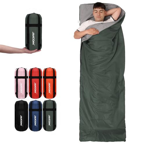 JAICOM Schlafsack - Kleines Packmaß Deckenschlafsack, Leicht & Dünn Sommerschlafsack - für Camping, Outdoor, Erwachsene, Wandern, Indoor von JAICOM