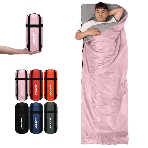JAICOM Schlafsack - Kleines Packmaß Deckenschlafsack, Leicht & Dünn Sommerschlafsack - für Camping, Outdoor, Erwachsene, Wandern, Indoor von JAICOM
