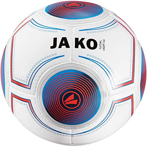 JAKO 2337 Herren Ball Futsal Light 3.0, 360g, 4, weiß/JAKO blau/flame-360g von JAKO