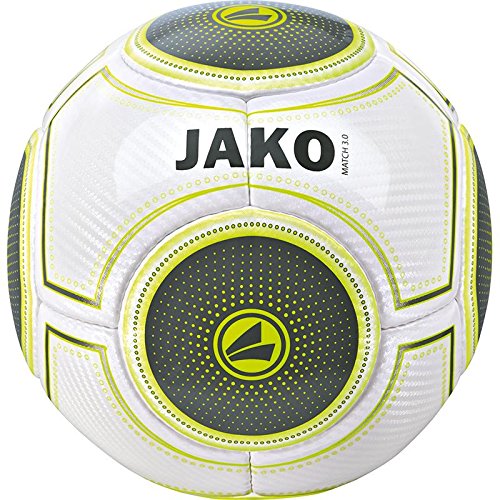 JAKO Ball Match 3.0, weiß/anthra/lime, 3, 2302 von JAKO