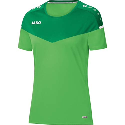 JAKO Damen T-shirt Champ 2.0, soft green/sportgrün, 40, 6120 von JAKO