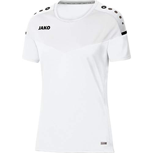 JAKO Damen T-shirt Champ 2.0, weiß, 40, 6120 von JAKO