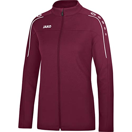 JAKO Damen Freizeitjacke Classico, maroon, 38, 9850 von JAKO