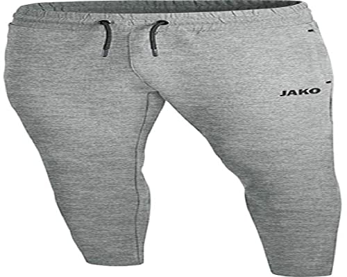 JAKO Damen Jogginghose Premium Basics, grau meliert, 36, 8429 von JAKO