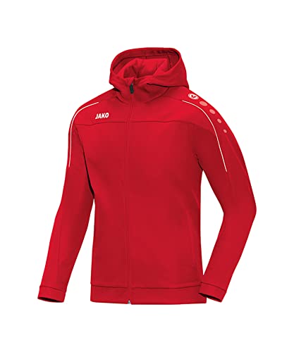 JAKO Damen Kapuzenjacke Classico, rot, 40, 6850 von JAKO