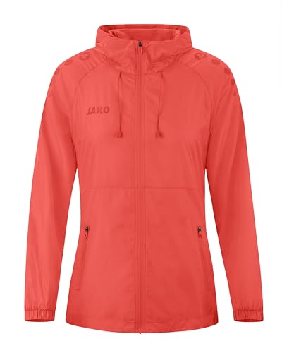 JAKO Damen Lightweightjacke Light Flow, coral, S von JAKO