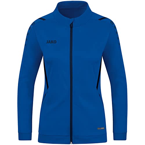 JAKO Damen Polyesterjacke Challenge, royal/marine, 42 von JAKO