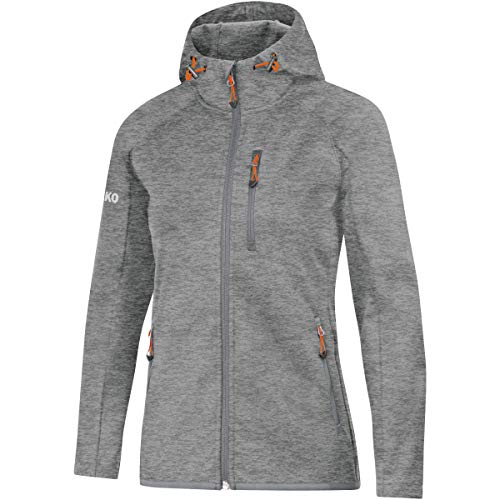 JAKO Damen Softshell-jacken Softshelljacke Light, grau meliert, 36, 7605 von JAKO