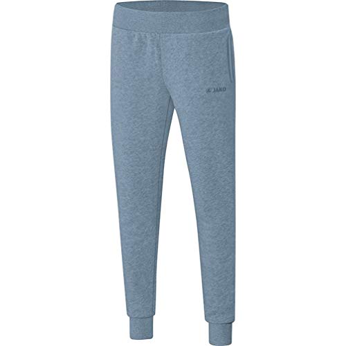 JAKO Damen Sweathose Basic, hellblau meliert, 40, 6603 von JAKO