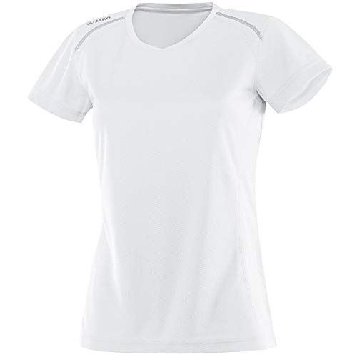 JAKO Damen T-Shirt Run, Weiß, 34-36 von JAKO