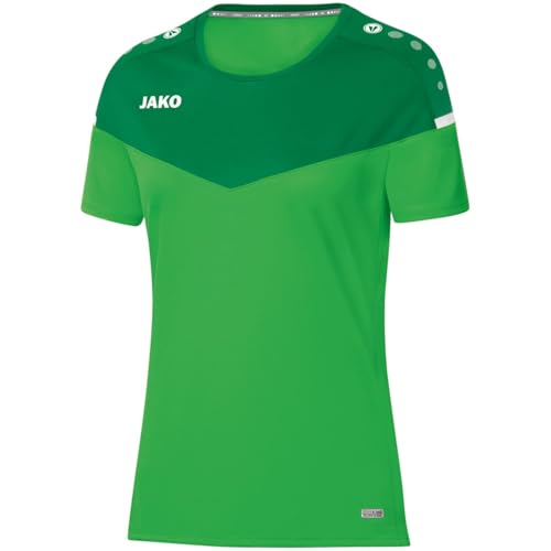 JAKO Damen T-shirt Champ 2.0, soft green/sportgrün, 36, 6120 von JAKO