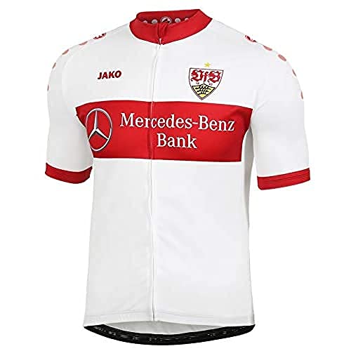 JAKO Erwachsene Fahrradtrikot VfB Stuttgart, weiß, XL, ST4200 von JAKO