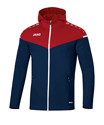 Jako Herren Kapuzenjacke Champ 2.0, marine/chili rot, L, 6820 von JAKO