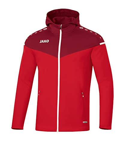 JAKO Herren Champ 2.0 Kapuzenjacke, rot/Weinrot, S EU von JAKO