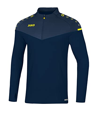 Jako Herren Ziptop Champ 2.0, marine/darkblue/neongelb, S, 8620 von JAKO