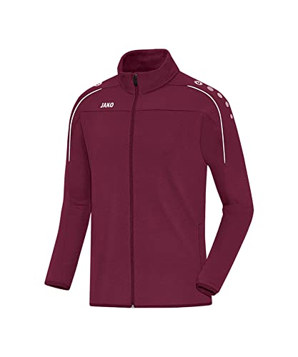 JAKO Herren Trainingsjacke Classico mit Durchgehendem Rv, maroon, XXL, 8750 von JAKO