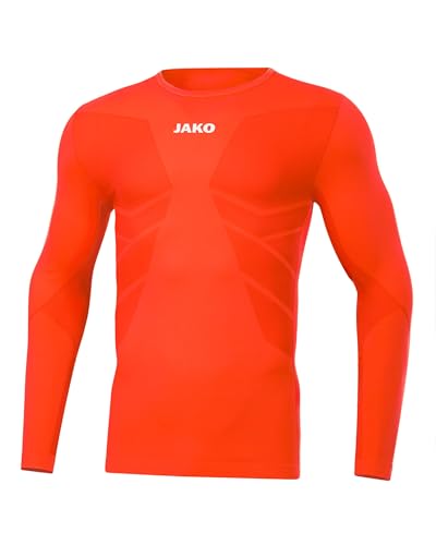 JAKO Comfort 2.0 Langarm Hell orange, 2XL Unisex von JAKO