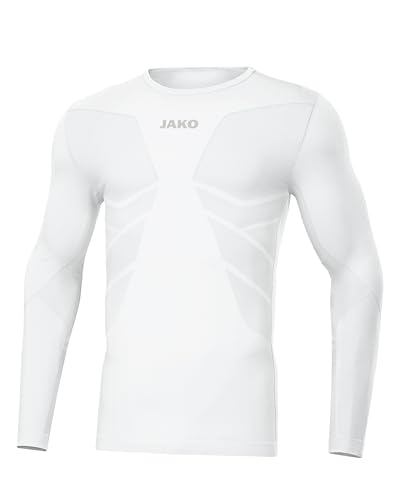 JAKO Comfort 2.0 Langarm Hell Weiss, M Unisex von JAKO