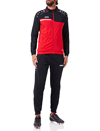 JAKO Herren Trainingsanzug Polyester Competition 2.0, rot/schwarz, S, M9118 von JAKO