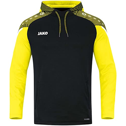 JAKO Herren Kapuzensweat Performance, Schwarz/Soft Yellow, L von JAKO