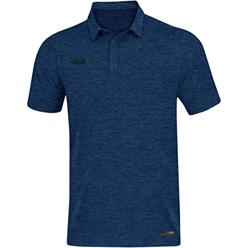 JAKO Herren Polo Premium Basics, marine meliert, 3XL, 6329 von JAKO